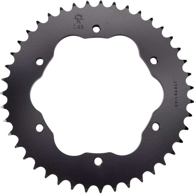 Couronne JT SPROCKETS aluminium ultra-light anti-boue 525 43 dents Couronne JT SPROCKETS aluminium ultra-light anti-boue 525 43 dents