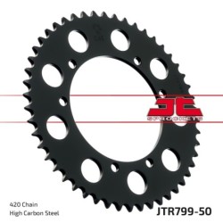 Couronne JT SPROCKETS JTR799 50 dents - pas de 420 acier carbone C49