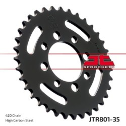 Couronne JT SPROCKETS JTR801 35 dents - pas de 420 acier carbone C49