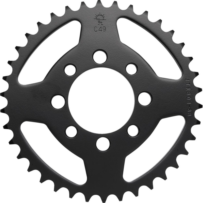 Couronne JT SPROCKETS JTR801 38 dents - pas de 420 acier carbone C49 Couronne JT SPROCKETS JTR801 38 dents - pas de 420 acier carbone C49