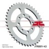 Couronne JT SPROCKETS JTR801 43 dents - pas de 420 acier carbone C49