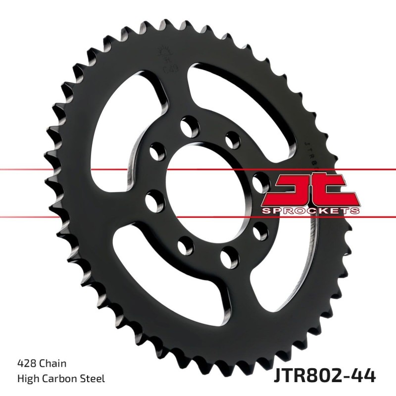 Couronne JT SPROCKETS JTR802 44 dents - pas de 428 acier carbone C49