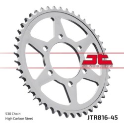 Couronne JT SPROCKETS JTR816 ZBK 45 dents - pas de 50 acier carbone C49