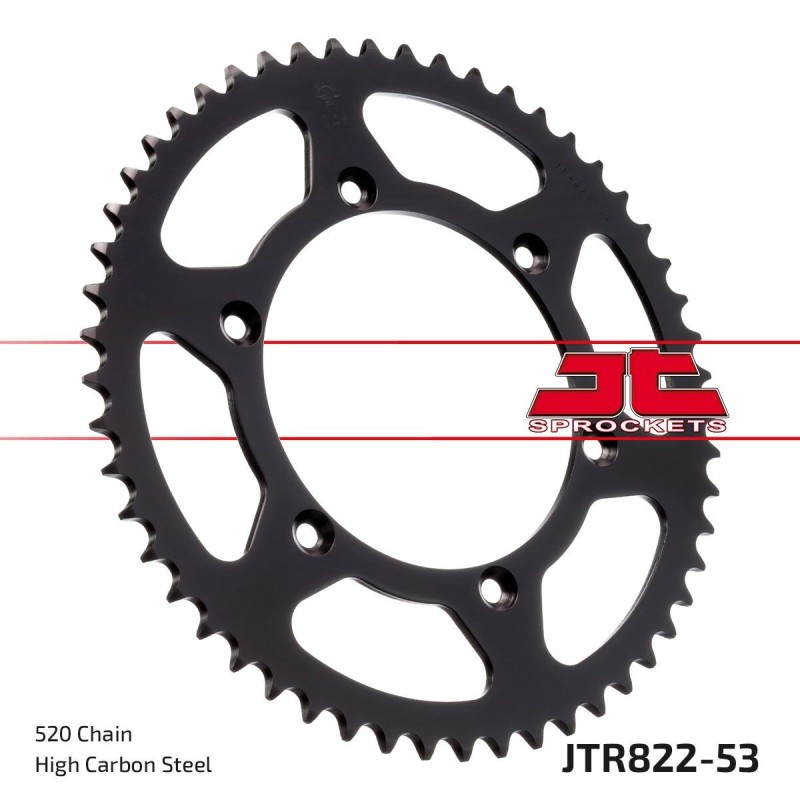 Couronne JT SPROCKETS SHERCO / BETA / GAS GAS - 2019 / HVA - 2014 53 dents - pas de 520 acier carbone C49 Couronne JT SPROCKETS SHERCO / BETA / GAS GAS - 2019 / HVA - 2014 53 dents - pas de 520 acier carbone C49