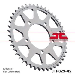 Couronne JT SPROCKETS JTR829 ZBK 45 dents - pas de 50 acier carbone C49
