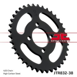 Couronne JT SPROCKETS JTR832 38 dents - pas de 420 acier carbone C49