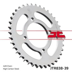 Couronne JT SPROCKETS JTR838 39 dents - pas de 428 acier carbone C49