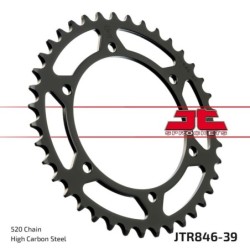Couronne JT SPROCKETS JTR846 39 dents - pas de 520 acier carbone C49