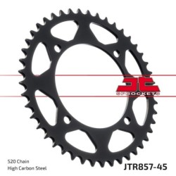 Couronne JT SPROCKETS JTR857 ZBK 45 dents - pas de 520 acier carbone C49 Noir