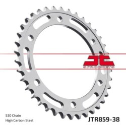 Couronne JT SPROCKETS JTR859 ZBK 38 dents - pas de 50 acier carbone C49