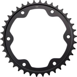 Couronne JT SPROCKETS aluminium ultra-light anti-boue 38 dents 525 Noir