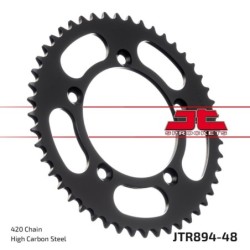 Couronne JT SPROCKETS JTR894 ZBK 48 dents - pas de 420 acier carbone C49 Noir
