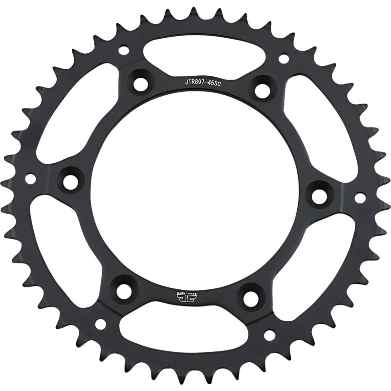 Couronne JT SPROCKETS SX SXF EXC EXCF / TC TE FC FE / MC MCF EC ECF aluminium ultra-light anti-boue 45 dents 520 SC
