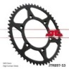 Couronne JT SPROCKETS SX SXF EXC EXCF / TC TE FC FE / MC MCF EC ECF 53 dents - pas de 520 acier carbone C49 Noir