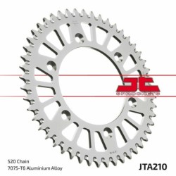 Couronne JT SPROCKETS aluminium ultra-light anti-boue HONDA CR CRF 50 dents Noir