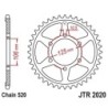 Couronne JT SPROCKETS acier standard 2020 - 51 dents pas de 520