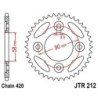 Couronne JT SPROCKETS JTR212 37 dents - pas de 420 acier carbone C49