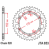 Couronne JT SPROCKETS aluminium ultra-light 853 - 43 dents pas de 520