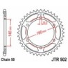 Couronne JT SPROCKETS acier standard 502 - 44 dents pas de 530