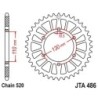 Couronne JT SPROCKETS aluminium ultra-light anti-boue 46 dents KAWASAKI / YAMAHA Noir