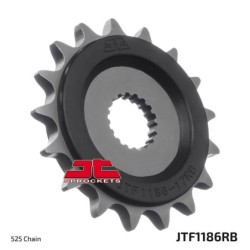 Pignon JT SPROCKETS acier anti-bruit 1186 - 16 dents pas de 525