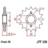 Pignon de transmission JT SPROCKETS JTF339 16 dents - pas de 50 Type SCM420