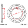 Couronne JT SPROCKETS JTR1877 41 dents - pas de 525