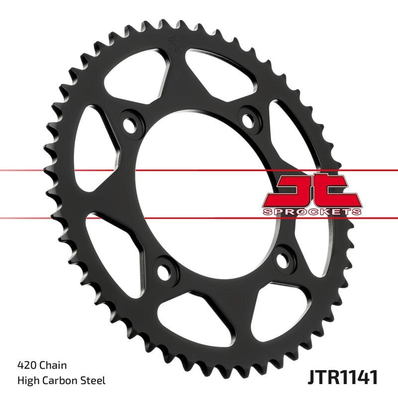 Couronne JT SPROCKETS acier standard 1141 - 62 dents pas de 420 Couronne JT SPROCKETS acier standard 1141 - 62 dents pas de 420