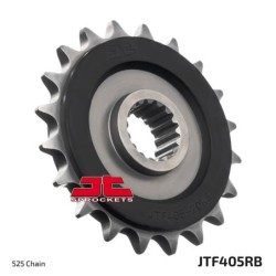 Pignon JT SPROCKETS acier anti-bruit 405 - 19 dents pas de 525