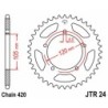Couronne JT SPROCKETS JTR24 50 dents - pas de 420 acier carbone C49