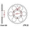 Couronne JT SPROCKETS JTR22 45 dents - pas de 520 acier carbone C49