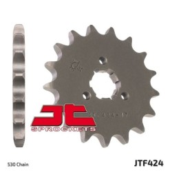 Pignon JT SPROCKETS acier standard 424 - 15 dents pas de 530