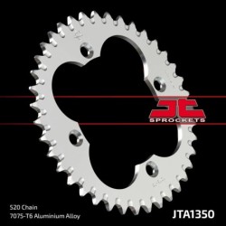 Couronne JT SPROCKETS aluminium ultra-light 1350 - 38 dents pas de 520