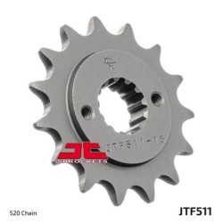 Pignon JT SPROCKETS acier anti-bruit 511 - 15 dents pas de 520