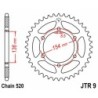 Couronne JT SPROCKETS JTR9 47 dents - pas de 520 acier carbone C49