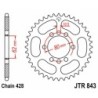 Couronne JT SPROCKETS acier standard 843 - 53 dents pas de 428