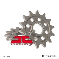 Pignon JT SPROCKETS acier anti-boue 1441 - 14 dents pas de 520