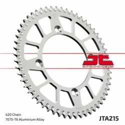 Couronne JT SPROCKETS aluminium ultra-light anti-boue 215 - 56 dents pas de 520