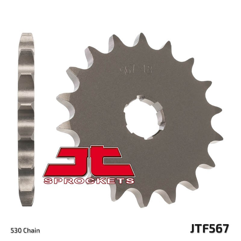 Pignon JT SPROCKETS acier standard 567 - 17 dents pas de 530 Pignon JT SPROCKETS acier standard 567 - 17 dents pas de 530