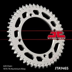 Couronne JT SPROCKETS aluminium ultra-light anti-boue 1465 - 47 dents pas de 520