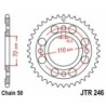 Couronne JT SPROCKETS acier standard 246 - 41 dents pas de 530