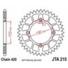 Couronne JT SPROCKETS aluminium ultra-light anti-boue 85 CR / 150 CRF 50 dents Noir