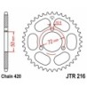 Couronne JT SPROCKETS acier standard 216 - 45 dents pas de 420