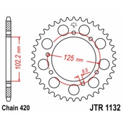 Couronne JT SPROCKETS JTR1132 59 dents - pas de 420