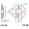 Pignon de transmission JT SPROCKETS JTF308 14 dents - pas de 520 Type SCM420