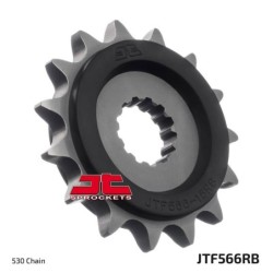 Pignon JT SPROCKETS acier anti-bruit 566 - 15 dents pas de 530