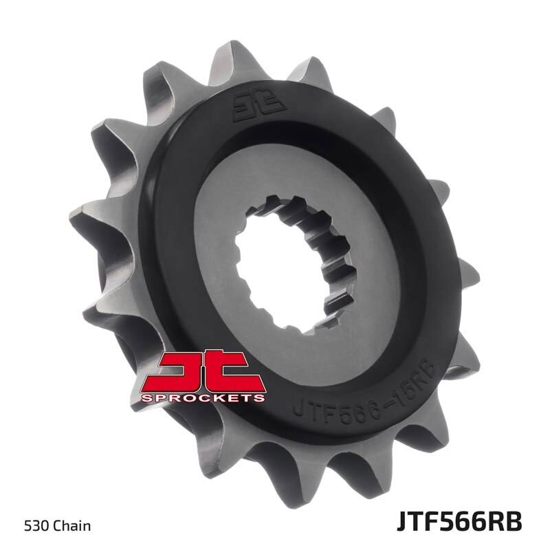 Pignon JT SPROCKETS acier anti-bruit 566 - 15 dents pas de 530 Pignon JT SPROCKETS acier anti-bruit 566 - 15 dents pas de 530