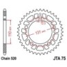 Couronne JT SPROCKETS aluminium Ultra-Light 75 - 44 dents pas de 520