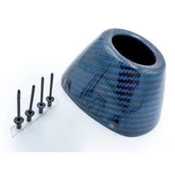 Embout d'echappement FMF carbone RCT BLACK/BLUE