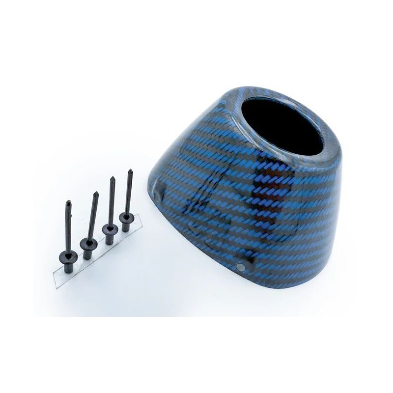 Embout d'echappement FMF carbone RCT BLACK/BLUE